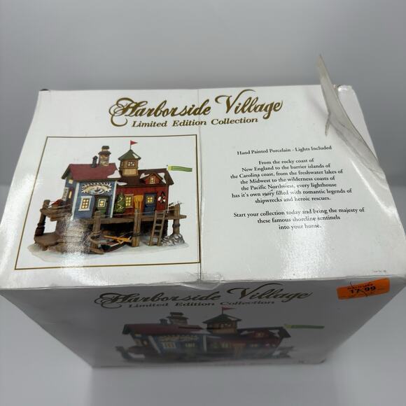 Harborside Village Deluxe Lighted House Old Nautical Wares Celebrations - Picture 2 of 10